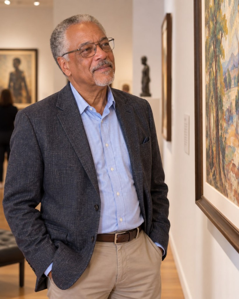 Malcolm Adediran in a gallery